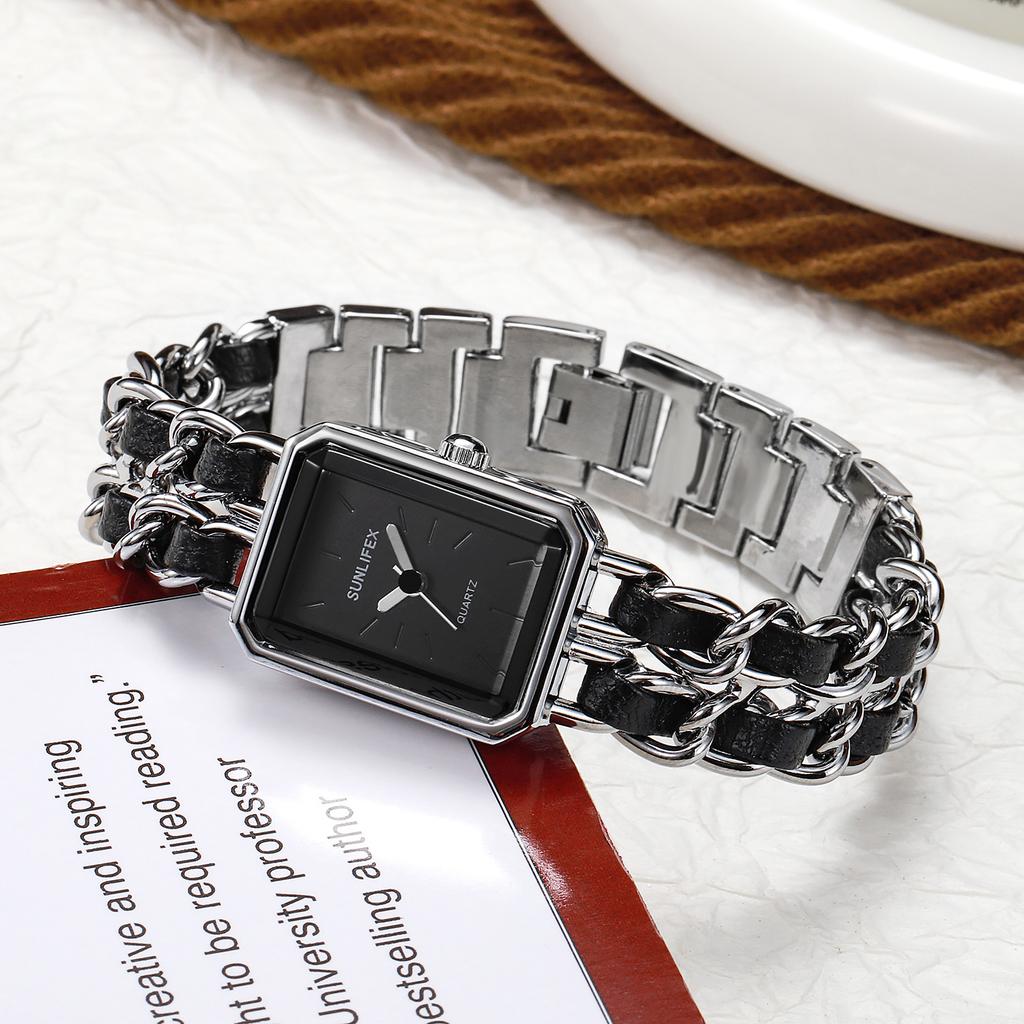 Sunlifex Retro Women'S Bracelet Watch Square Quartz Watch Premium