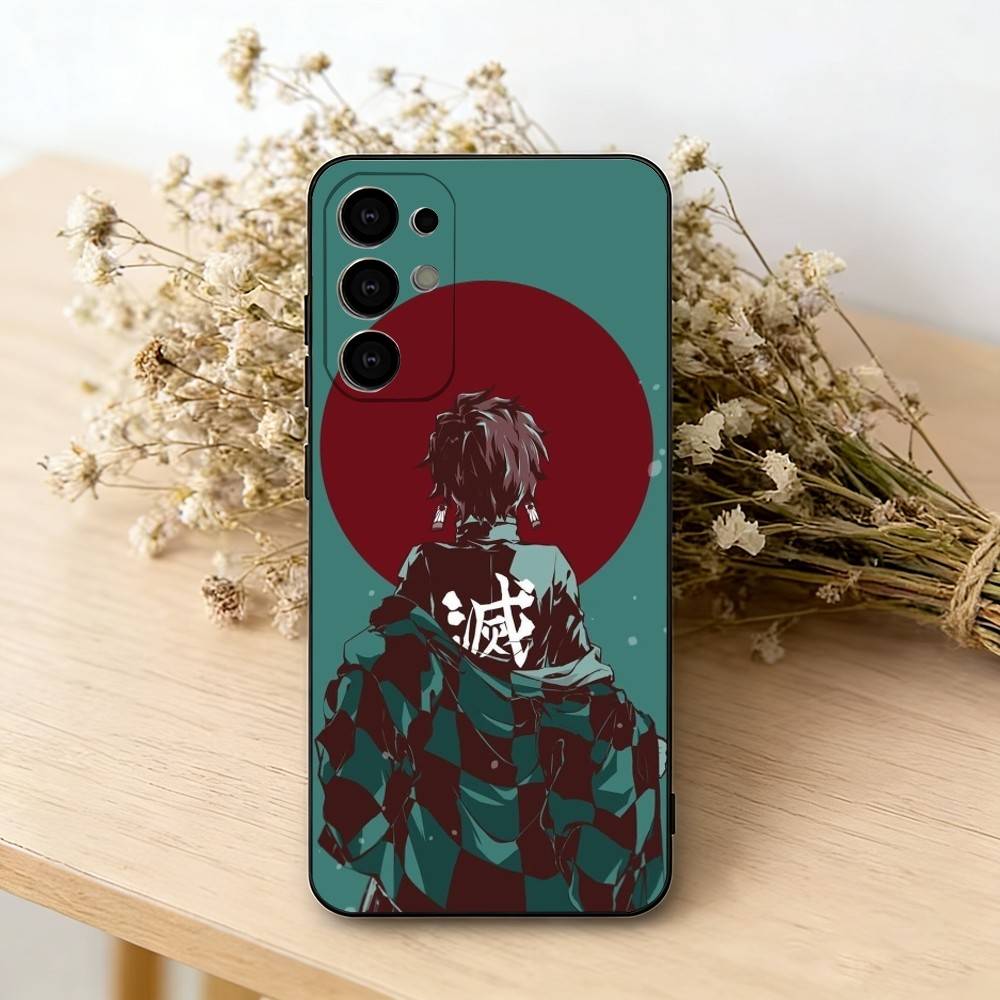 

Demon Slayer Tanjiro Nezuko Phone Case Black Silicone Soft For Samsung S25,S24,S21,S22,S23,S30,Ultra,S20,Plus,Fe,Lite Samsung S30plus5G