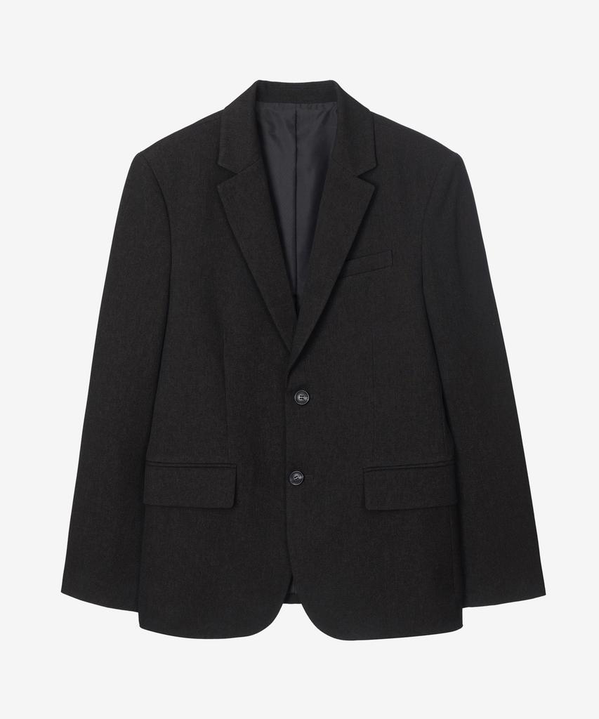 Mindbridge [Set] Two-Tone Knit Jacket Set-Up Brown
