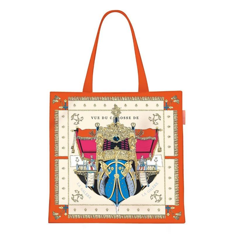 Printed Canvas Bag Women's Hand Bag Large Capacity Student Tutoring Shoulder Bag