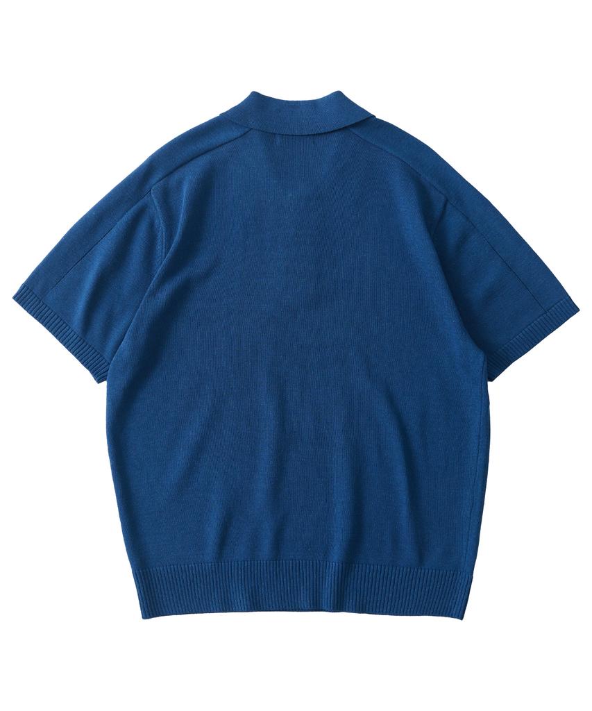 ANALOG MOOD Sepia Drop Short Sleeve Knit (Blue)