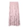 Extended crushed skirt Women's dance long skirt Korean high temperature setting pleated skirt Elegant pleated skirt