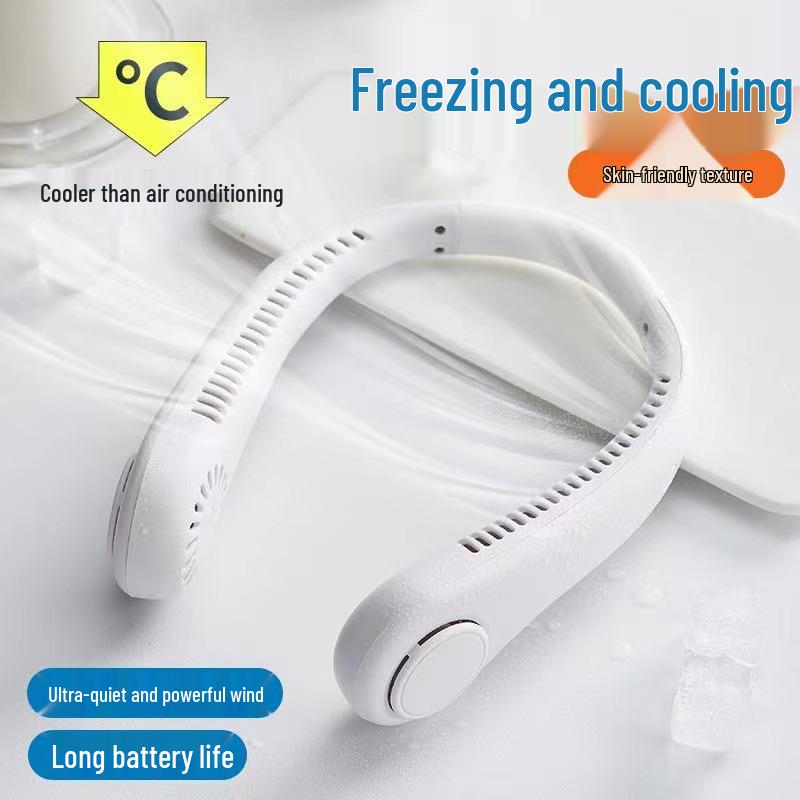 Portable White Neck Fan for Sports & Outdoors Bladeless