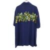 GREEN GATE Floral Short Sleeve Open Collar Aloha Shirt 4L Navy Biggs Men's Used