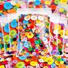 202 Stück gemischte Größe Harzknöpfe, 0,7-2,5 cm Mehrfarbig Rund – Großpackung für DIY Nähen, Stricken, Scrapbooking & Kleidung ZSY
