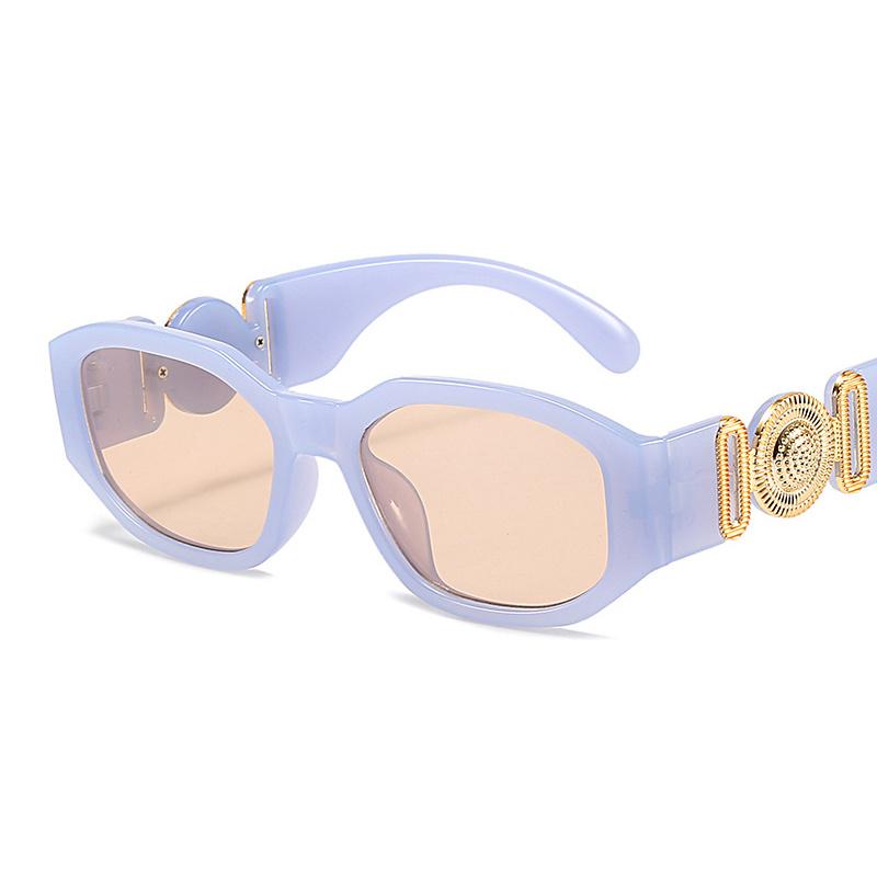 Brand Designer Vintage Sunglasses Woman Irregular Square Fashion Sun Glasses Small Frame Mirror Black Retro