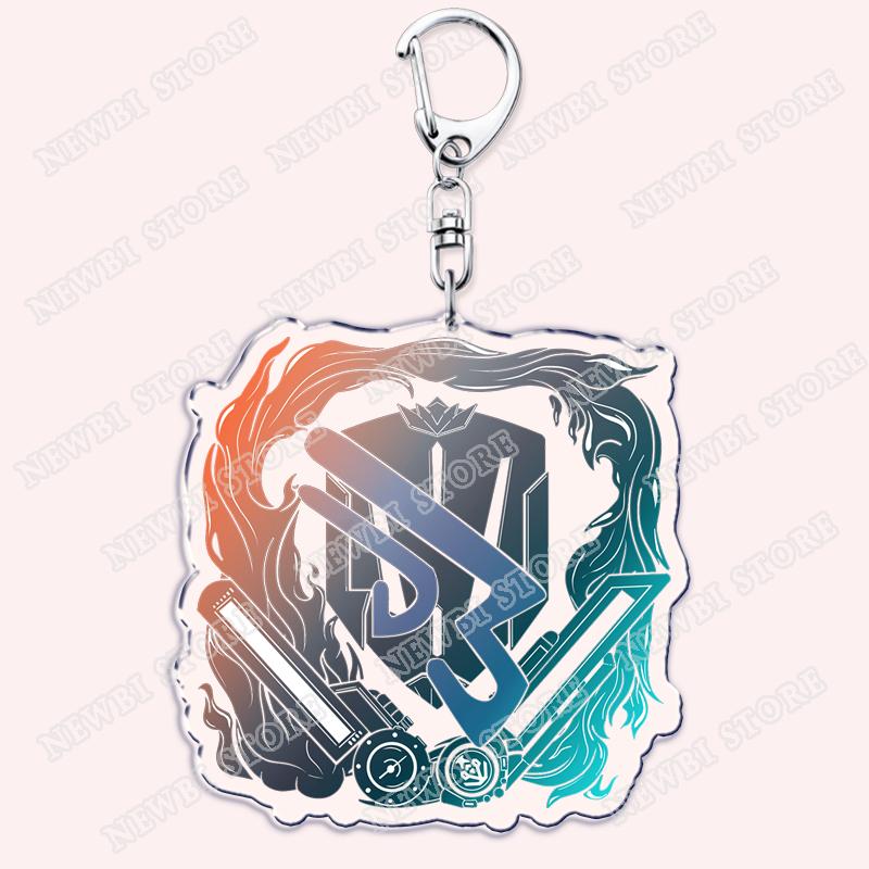 Hot Game Keychains for Accessories Bag FFXIV Samurai Red Black Mage Summoner Gunbreaker Dancer Keyrings Machinist Fans Gifts