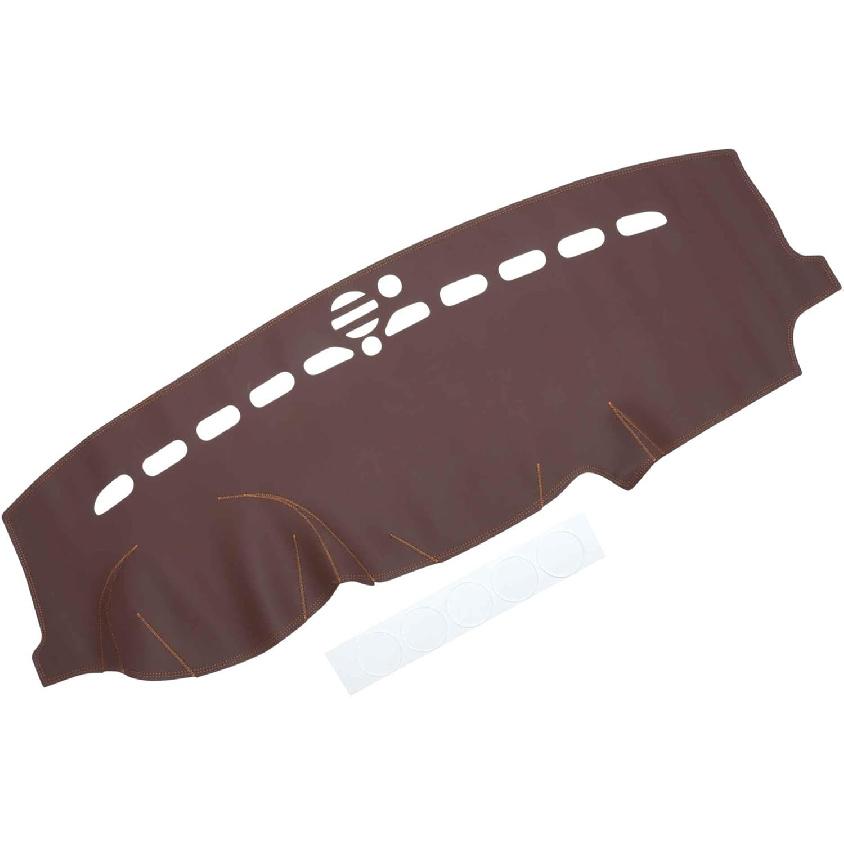 Накладка на панель приборов, коврик на панель, ковер для Jeep Grand Cherokee 2011-2021, черный, красный, искусственная кожа, 1 шт., противоскользящий, интерьер автомобиля коричневый