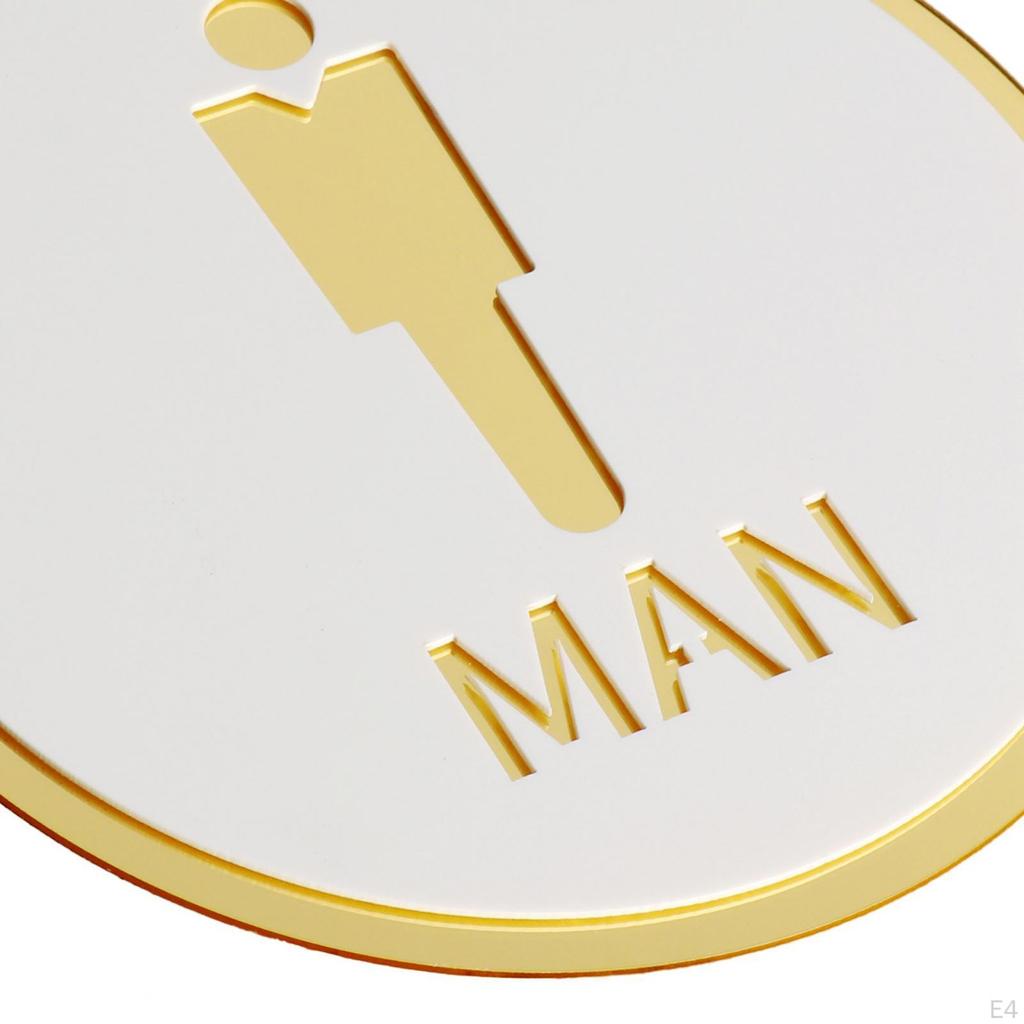 Contemporary Restroom Signage for Stylish Interiors