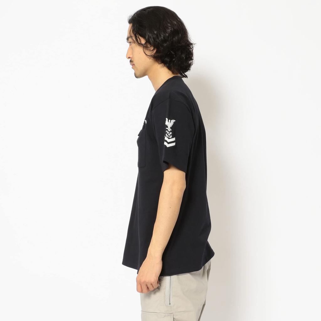 Avirex Naval Pocket Tee 6123347 Medium 002 Men's Off/White