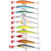 Luya Bait Mino Bait 10cm/9g Floating Water Sound Bead Simulation Bait Hard Bait Bait Fake Bait Fishing Gear Products