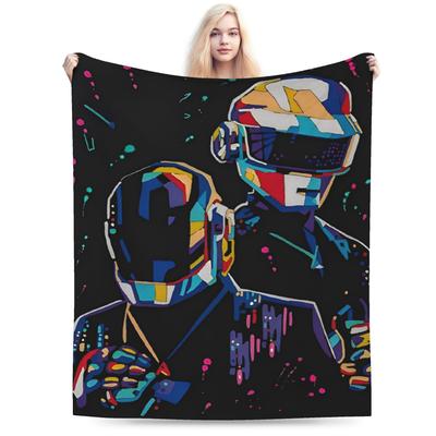 Франция Группа D-Daft P-Punk Супер Мягкое Одеяло Дорожное Плюшевое Плед Смешной Гостиная Фланелевое Покрывало для Кровати Чехол для Дивана-Кровати