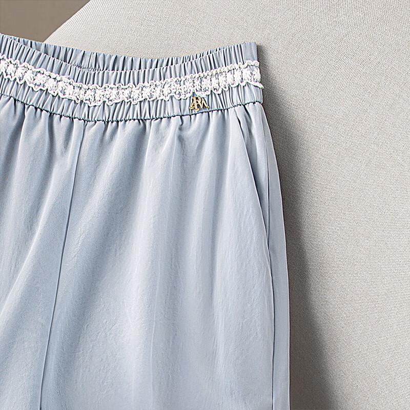 Women's Elastic Waist Loose Wide-Leg Casual Pants