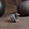 Retro Nordic Giant Snake Jormungand Ring for Women Men Silver Color Animal Rings Trendy Jewelry Accessories
