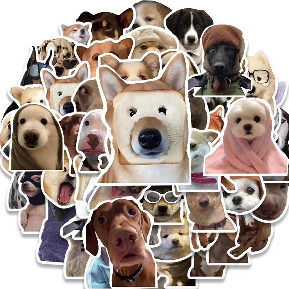 10/30/50pcs Kawaii Cute Cartoon Dog Meme Stickers Funny Graffiti Decals Waterproof DIY Phone Skateboard Luggage Sticker Packing