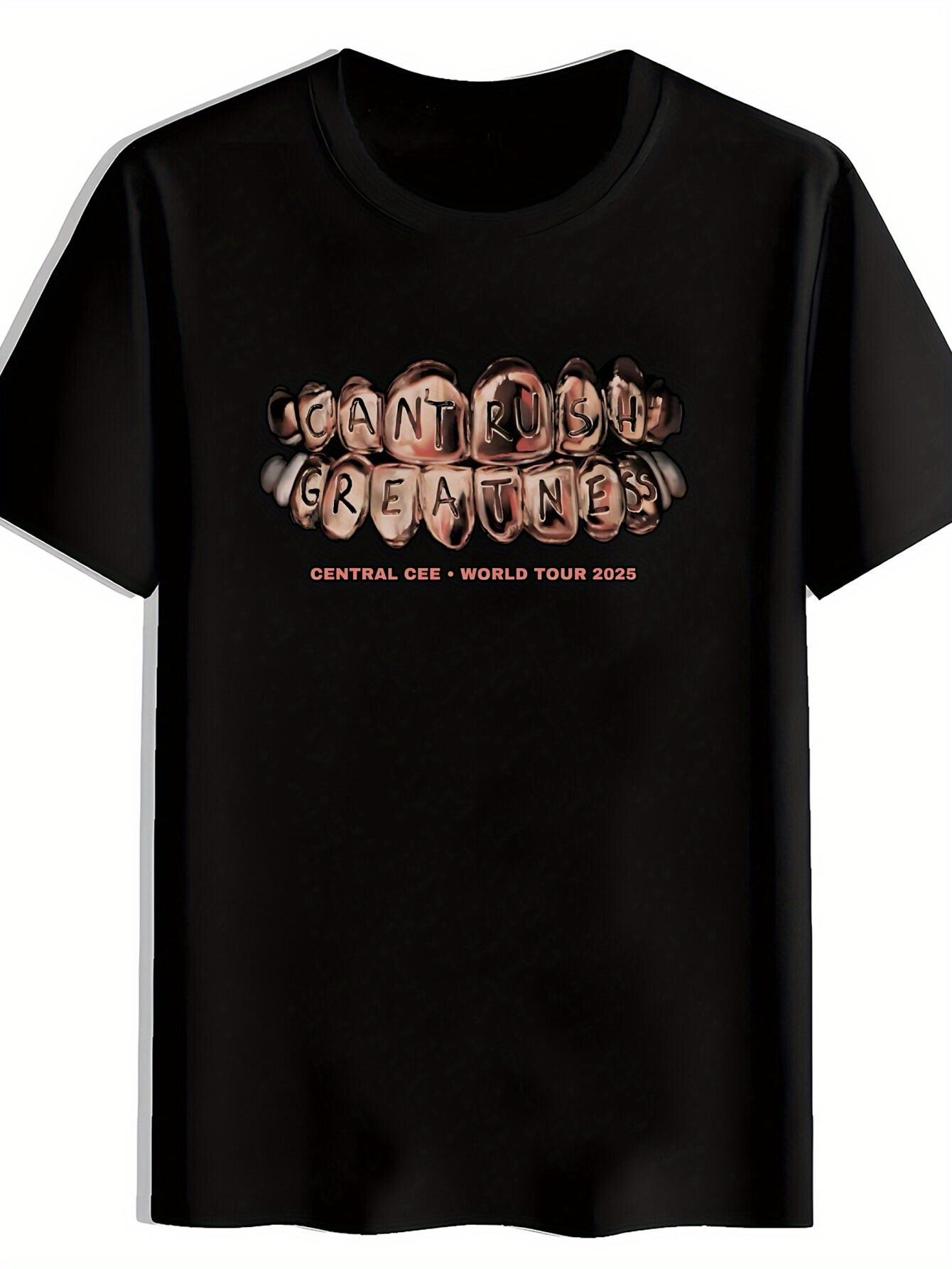

Vintage Rock Band Graphic T-shirt - CANT ROCK GREYONES Central Cee World Tour 2025 Design S