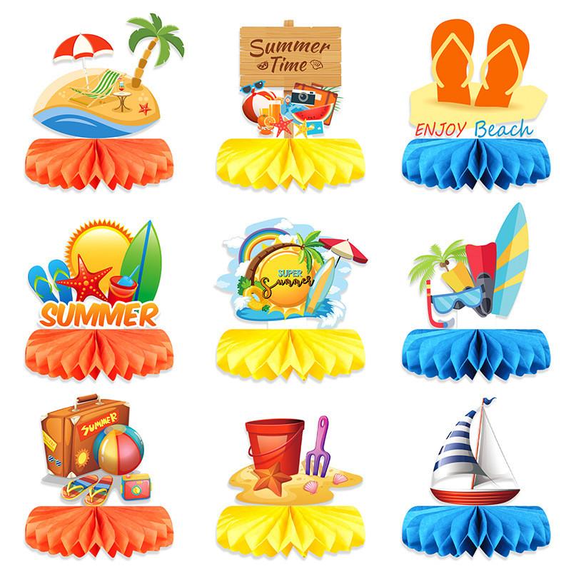 Summer Honeycomb Hawaiian Accessories For Party Venue And Decorations Event