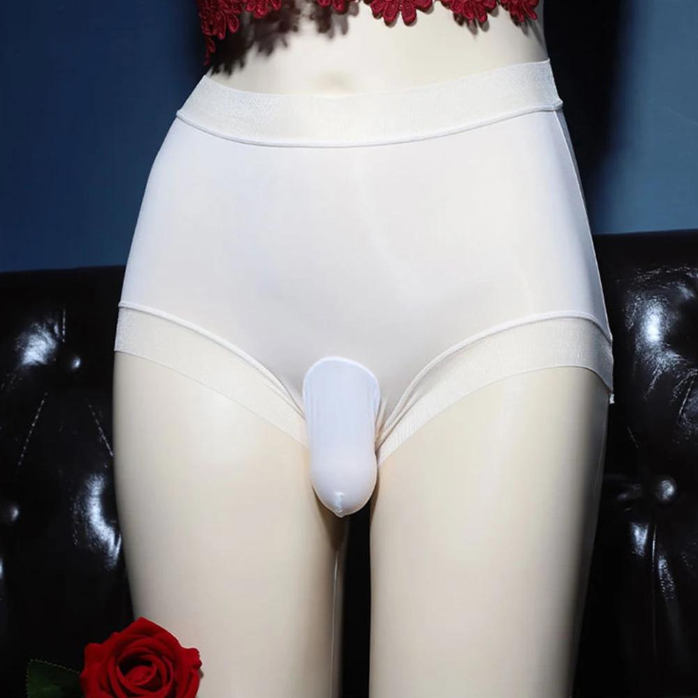 Sexy See Through Men Brief Sissy Pouch Panties Sheer Panties Mid Waist Bikini Briefs Cross Dresser Underwear Breathable Lingerie