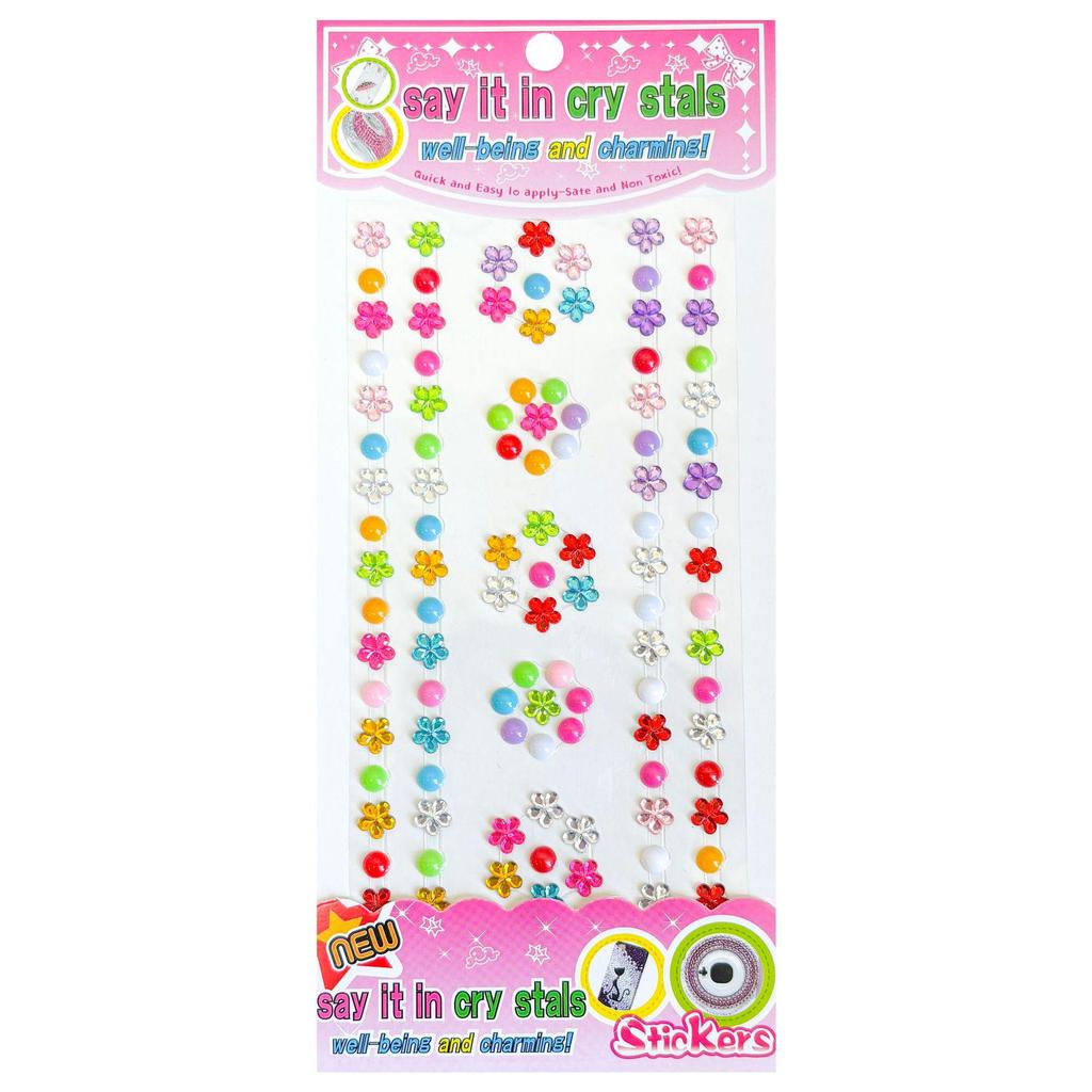 Children's 3D Princess Cartoon Diamond Gem Stickers - Cute Acrylic Crystal Toys