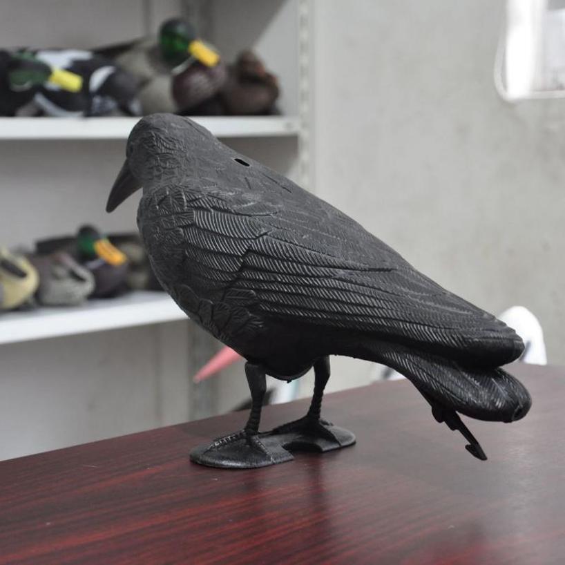 1 Pcs Jardin Black Crow Raven Bird Repellent Pest Control Repellent Garden Decoration Outdoor