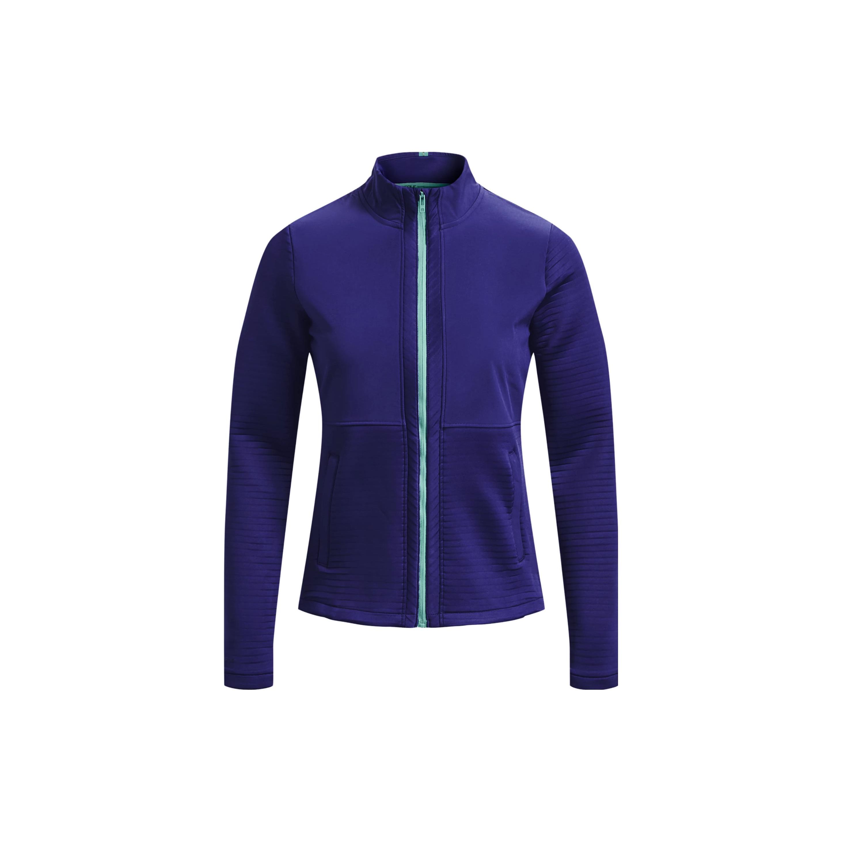 

Under Armour Однотонная куртка с воротником-стойкой на молнии и длинными рукавами Женские куртки Синий 1373635-468 L