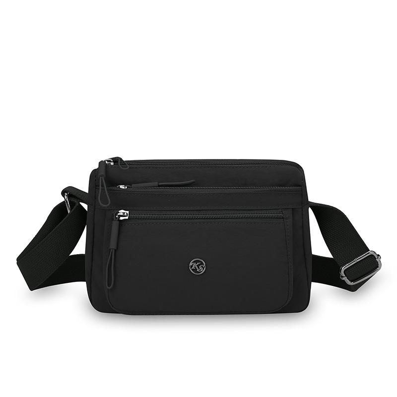 Nylon Small Square Bag Women's Shoulder Crossbody Bag Multi-Layer Mother Bag