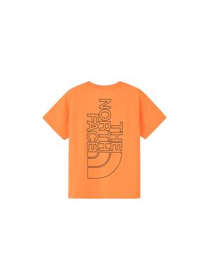 The North Face Short Sleeve Big Root Orange Size 150 T-Shirt, S/S Tee, Pop,
