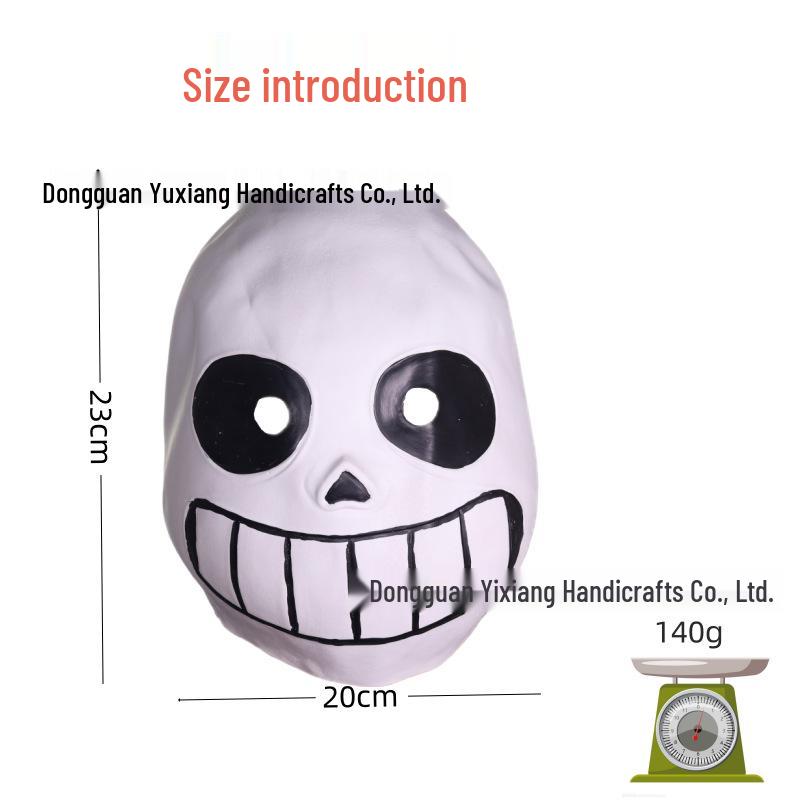 Legendary UnderTale Sans Latex Mask for Halloween Cosplay or Pranks