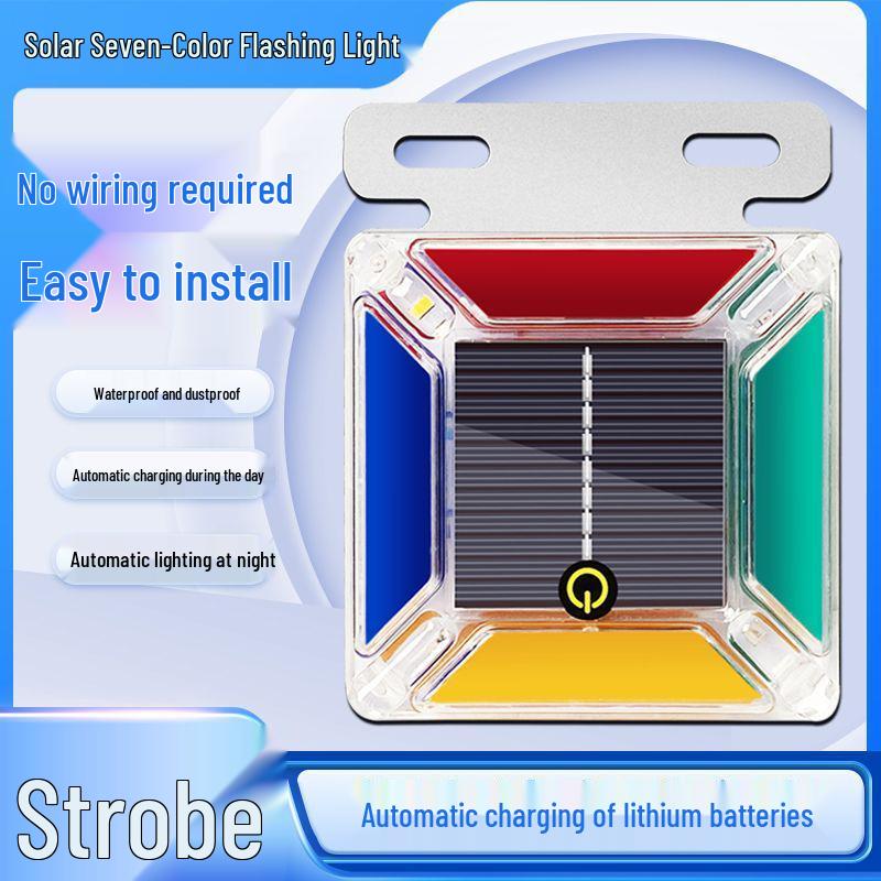 Solar-Powered Anti-Theft Rear Warning Lights for Trucks