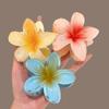 Flower Claw Clip Women Hawaiian Girl Hair Accessories Flower Ponytail Clip Clamp Barrettes Hairpin Summer Beach Jewelry