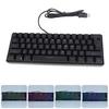 V700 Keyboard USB RGB Backlight Gaming Keyboard with 61 Keys for Laptop Desktop