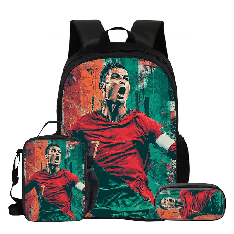 Boys Girls Everyday Backpack Knapsack Football Star Starry Sky Backpack School Tote L-Lamin Yamal Roomy Mochila Rucksack School