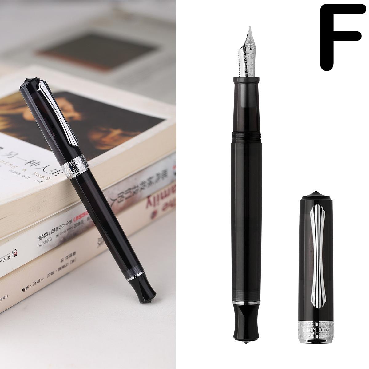 

PENBBS 470 Vacuum Filling Fountain Pen Large Capacity Clear Acrylic Pen PK MAJOHN HONGDIAN JINHAO School Supplies Stationery Only Pen