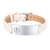 Braccialetto ID di Allerta Medica di Emergenza per Donne, Braccialetti in Vera Pelle con Incisione Gratuita, Gioielli Sportivi Personalizzabili per Diabetici