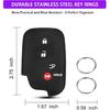 QBUC 2Pcs for Lexus GX460 RX350 Key Fob Cover, for Lexus IS250 IS350 GS450h ES350 CT200h LS460 LS600h LX570 RX450h Silicone Car Key Case Protector