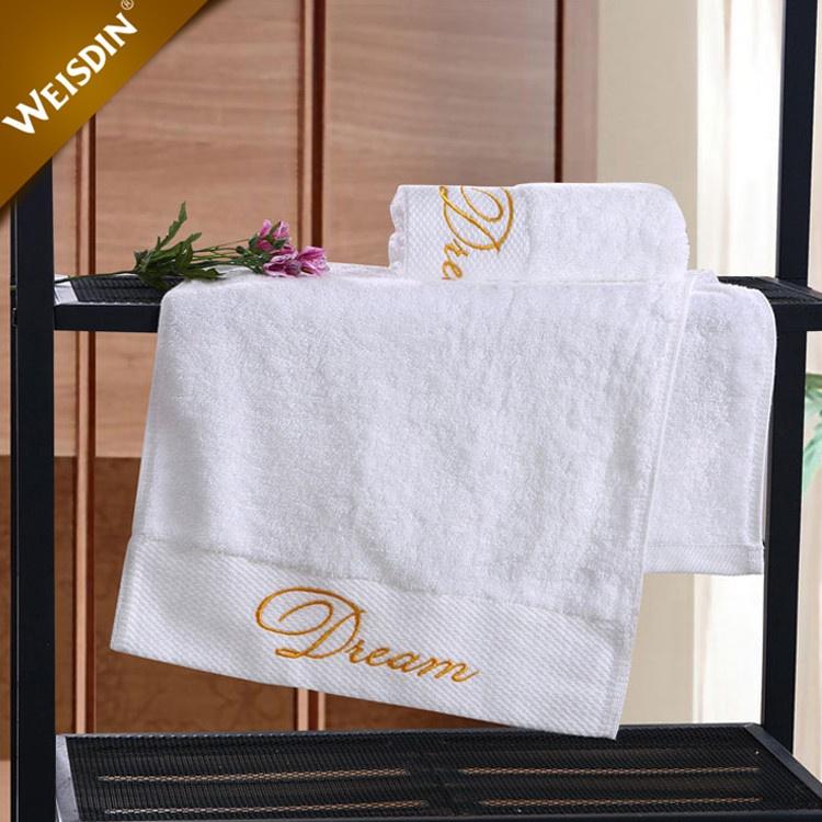 Hochwertige 100% Baumwolle Starke Wasseraufnahme Mikrofaser Luxus Hotel Hand- und Badetuch-Sets