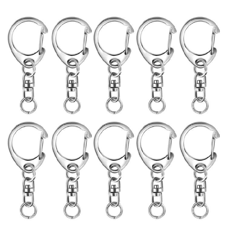 Металлическая заготовка для брелока из цинкового сплава, кольцо для ключей, брелок для брелоков, Женские Я серебряный