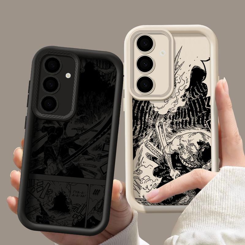 Roronoa Zoro Manga Phone Case For Samsung S26 S25 S24 S23 S21 S20 Ultra One Pieces For Galaxy S25 S24 FE S26 Plus Silicone Cover