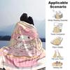 1 Stück Cupcake My Melody Decke Leichte Flanelldecke für Sofa Bett Reise Camping Wohnzimmer Büro Couch Sessel
