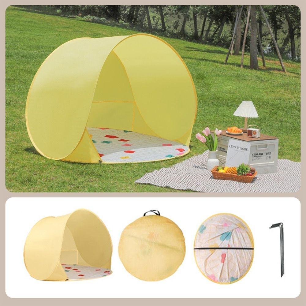 Automatic Pop Up Sunshade Tent Instant Setup Picnic Tent Portable Camping Tent  Kids Protection 120x120x100cm