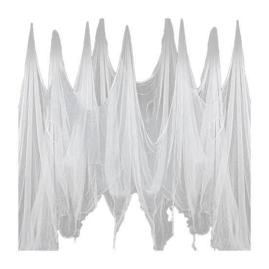 Yousheng Halloween Gauze Cloth Creepy Blood/Black/White Fabric Gauze for Haunted House Outdoor Indoor Yard Halloween Decoration