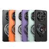 Suitable for VIVO X100Pro Phone Case, Decompression Gyroscope Magnetic Stand X100, Matte PC Spray Oil Full Cover Hard Case
