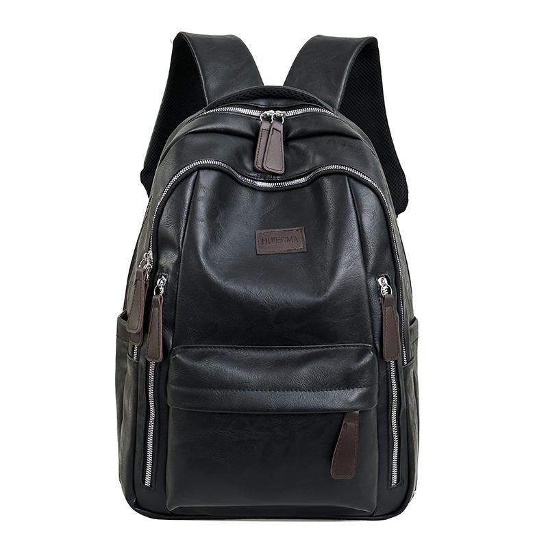Schoolbag Backpack New Fashion Backpack Simple Large Capacity Solid Color Student School Bag Casual Light Commuter Travel Bag