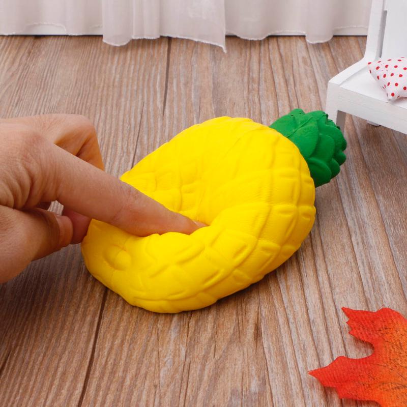 Squeeze Squishy Pineapple Stress Relief Fruit Scented Slow Rising Toy