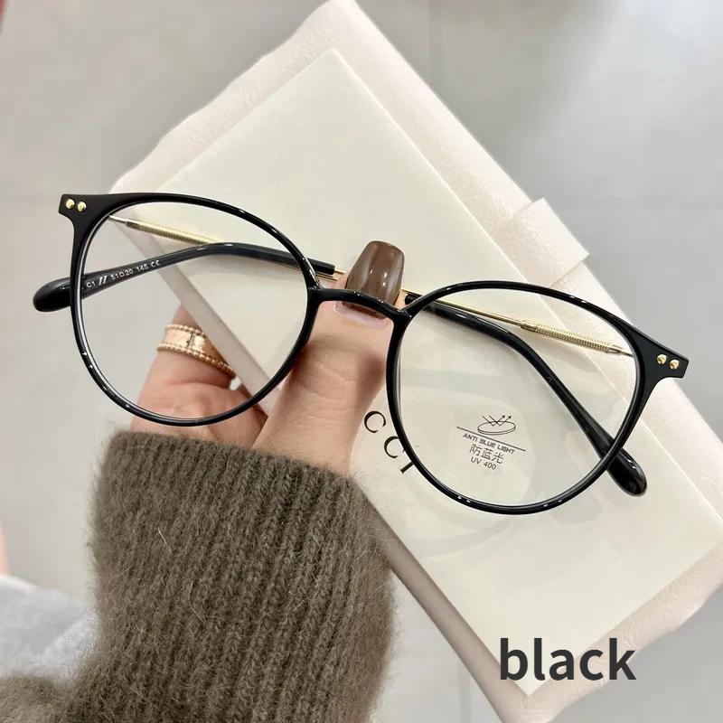 

Роскошные готовые очки для близорукости для женщин, унисекс, винтажные очки с блокировкой синего света, модные женские очки с минусом зрения-4,0 -3.5