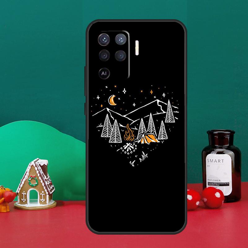 Nature Camping Art Case For Oppo A40 A60 A80 A6 A5 Pro A15 A16 A17 A57 A94 A74 A54 A76 A96 A18 A38 A58 A78 A98