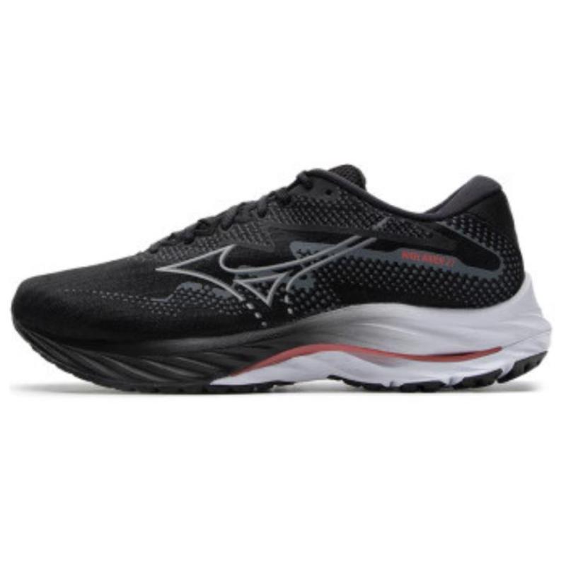 

Mizuno Wave Rider 27 Black Grey Red Sneakers J1GC230352 41 черный белый