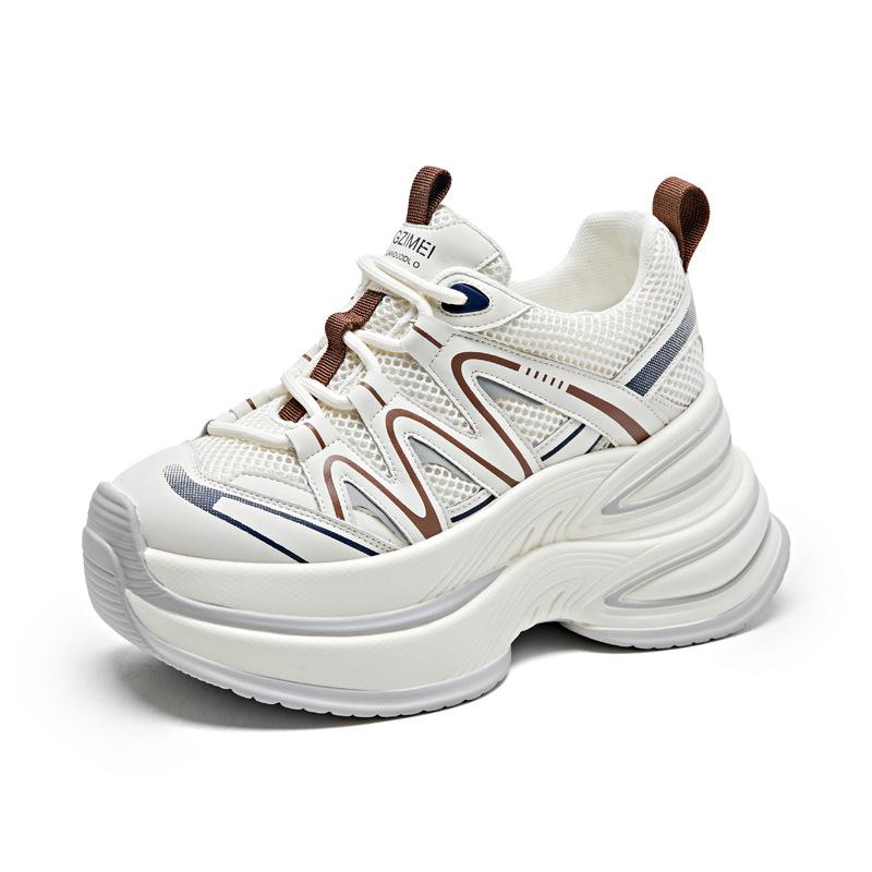 

8313 platform dad shoes women s shoes 2025 new summer breathable versatile non-slip casual shoes sports shoes explosion 39 серый