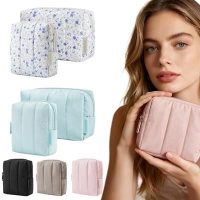 Customized Portable Waterproof Makeup Bag Travel Cosmetic Organizer Storage Pouch with Zipper Closure and Compact Design for Toiletries