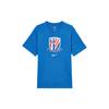 2025 Season Shanghai Shenhua Football Fashion Comfortable Crew Neck Short Sleeve T-Shirt Men Tops Dark-Blue White HM5733-463